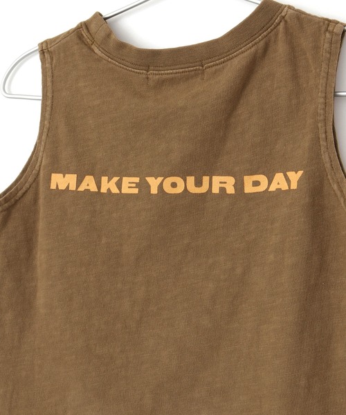 MAKE YOUR DAY（メイクユアデイ）の「MYDロゴタンクトップ■80～140cm（タンクトップ・キッズ・ブルー/ブラウン/イエロー・100/90/120/110/80/130/140）」の19枚目の写真