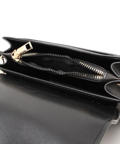 Cham.（チャム）の「スクエアショルダーバッグ（ショルダーバッグ・レディース・キャメル/ブラウン/ブラック・F）」の4枚目の写真