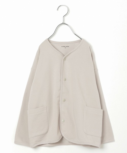 GLOBAL WORK（グローバルワーク）の「キッズ/イージーDRYカットカーデ/269155（カーディガン/ボレロ・キッズ・ライトグレー/ブラック/カーキ・110cm/100cm/120cm/130cm/140cm/150cm/160cm）」の3枚目の写真