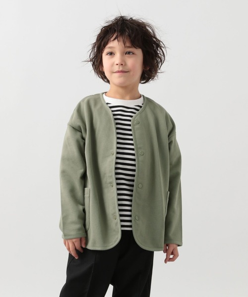 GLOBAL WORK（グローバルワーク）の「キッズ/イージーDRYカットカーデ/269155（カーディガン/ボレロ・キッズ・ライトグレー/ブラック/カーキ・110cm/100cm/120cm/130cm/140cm/150cm/160cm）」の4枚目の写真