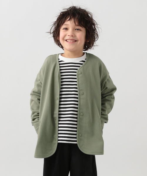 GLOBAL WORK（グローバルワーク）の「キッズ/イージーDRYカットカーデ/269155（カーディガン/ボレロ・キッズ・ライトグレー/ブラック/カーキ・110cm/100cm/120cm/130cm/140cm/150cm/160cm）」の5枚目の写真