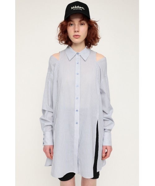 SLY（スライ）の「OPEN SHOULDER SH オープン ショルダー シャツ（シャツ/ブラウス・レディース・オフホワイト/ブルー系その他/ピンク系その他・FREE）」の20枚目の写真