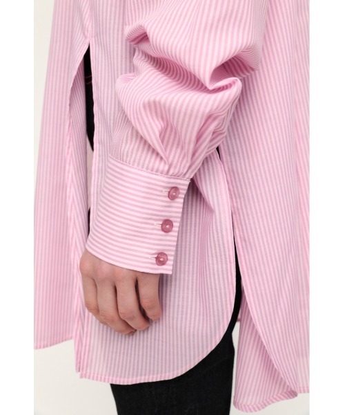 SLY（スライ）の「OPEN SHOULDER SH オープン ショルダー シャツ（シャツ/ブラウス・レディース・オフホワイト/ブルー系その他/ピンク系その他・FREE）」の14枚目の写真