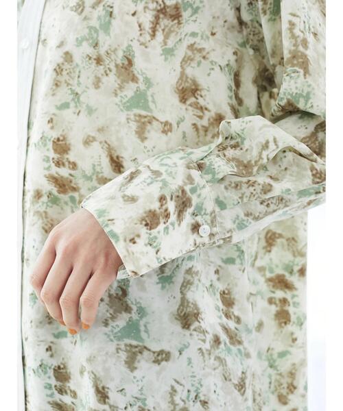 Green　Parks（グリーンパークス）の「クレリック柄シャツ（シャツ/ブラウス・レディース・カーキ/オレンジ・FREE）」の12枚目の写真