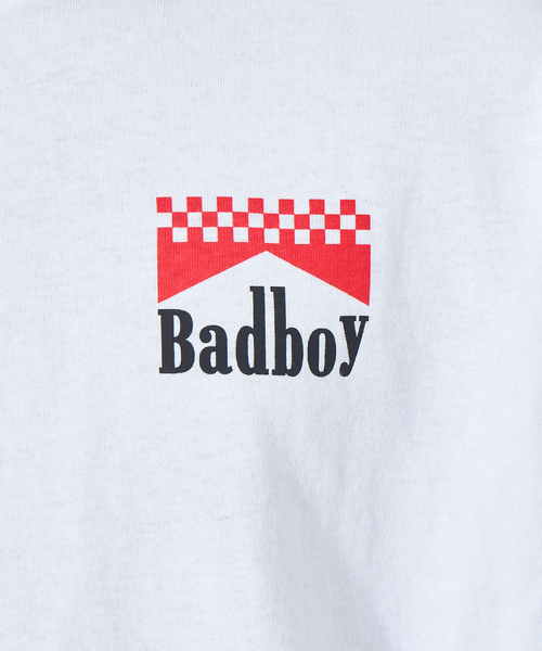 BAD BOY(バッドボーイ)の「【BADBOY / バッドボーイ】 パロディ ロゴ Tシャツ(Tシャツ/カットソー・メンズ・ホワイト/ライトブルー/ブラック・M/L)」の9枚目の写真