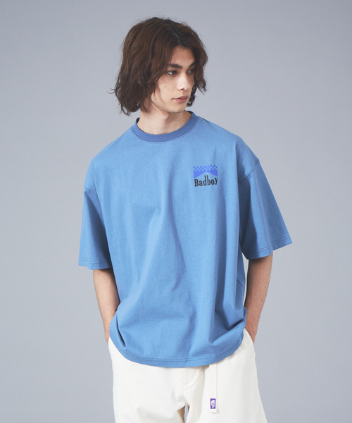 BAD BOY(バッドボーイ)の「【BADBOY / バッドボーイ】 パロディ ロゴ Tシャツ(Tシャツ/カットソー・メンズ・ホワイト/ライトブルー/ブラック・M/L)」の12枚目の写真