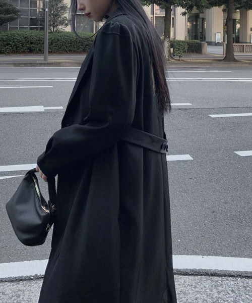 LVEU.(ラブユ.)の「Puff shoulder jacket style one-piece / パフショルダージャケット風ワンピース(ワンピース・レディース・ブラック/グレー・FREE)」の14枚目の写真