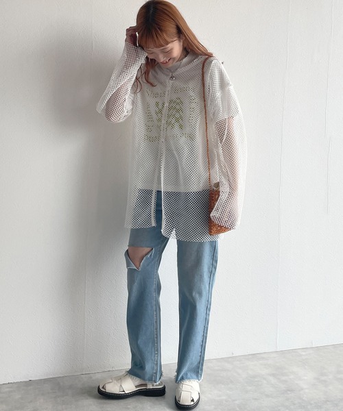 w closet(ダブルクローゼット)の「チェッカープリントTee(Tシャツ/カットソー・レディース・オフホワイト/ピンク/スミクロ・FREE)」の22枚目の写真