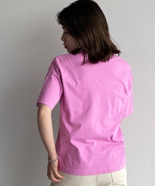 w closet(ダブルクローゼット)の「チェッカープリントTee(Tシャツ/カットソー・レディース・オフホワイト/ピンク/スミクロ・FREE)」の5枚目の写真