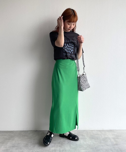 w closet(ダブルクローゼット)の「チェッカープリントTee(Tシャツ/カットソー・レディース・オフホワイト/ピンク/スミクロ・FREE)」の12枚目の写真