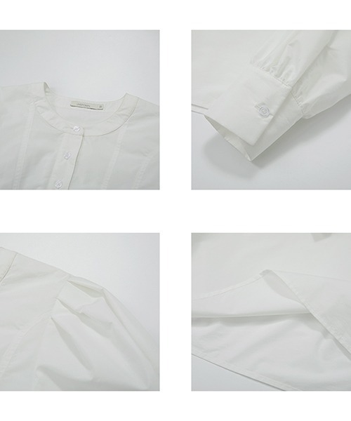 UNSPOKEN（アンスポクン）の「【UNSPOKEN】Band collar volume sleeve shirt UC22S024（シャツ/ブラウス・レディース・ホワイト・S/M）」の12枚目の写真