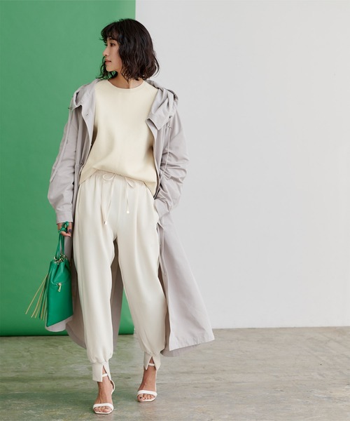 UR'S（ユアーズ）の「ｽﾘｯﾄｼﾞｮｶﾞｰﾊﾟﾝﾂ（その他パンツ・レディース・ホワイト/ブラック/グレー・S/M/L）」の10枚目の写真