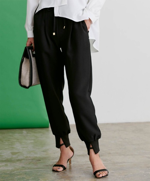 UR'S（ユアーズ）の「ｽﾘｯﾄｼﾞｮｶﾞｰﾊﾟﾝﾂ（その他パンツ・レディース・ホワイト/ブラック/グレー・S/M/L）」の19枚目の写真