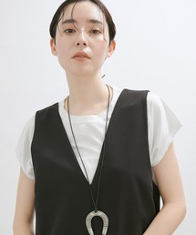 【イージーケア・UVカット】Prima ZymフレンチスリーブクルーネックTシャツ