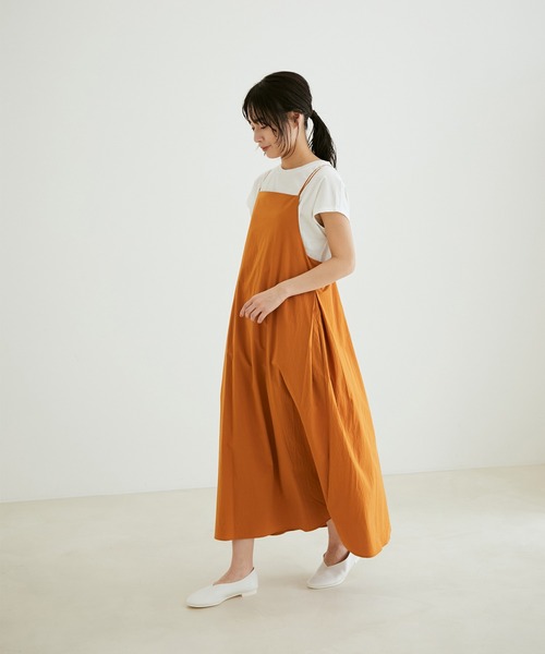 SALON adam et rope'（サロン アダム エ ロペ）の「【イージーケア・UVカット】Prima ZymフレンチスリーブクルーネックTシャツ（Tシャツ/カットソー・レディース・ホワイト/ブラック/カーキ/サックスブルー・FREE）」の5枚目の写真