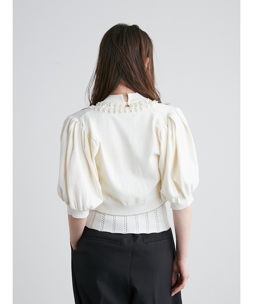 LILY BROWN（リリーブラウン）の「[L.B CANDY STOCK]ビジューニット