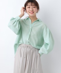 GLOBAL WORK | フレンチリネンイージーケアシャツ/265488(シャツ/ブラウス)