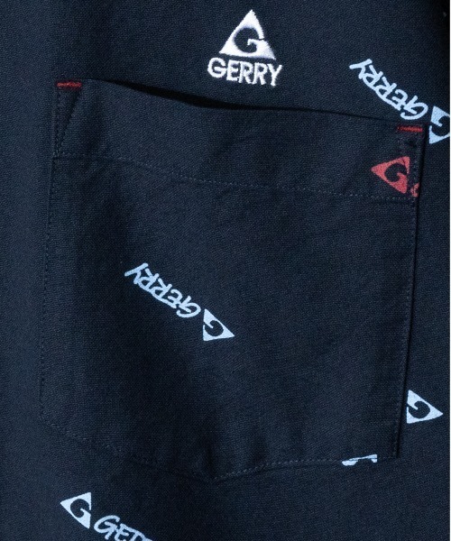 GERRY（ジェリー）の「【ag】〔GERRY/ジェリー〕オックス胸刺繍/総柄半袖ルーズシャツ/ビッグシャツ（シャツ/ブラウス・メンズ・ホワイト系その他/ネイビー/サックスブルー/マルチ/ブルー系その他/ホワイト・X-LARGE/MEDIUM/LARGE）」の9枚目の写真