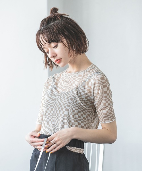 JEANASIS（ジーナシス）の「ウェーブキカメッシュプルオーバーSS