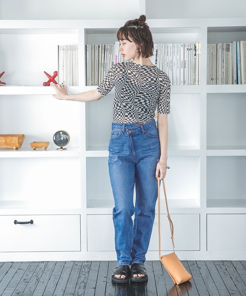 JEANASIS　みきのすけ企画　ダメージステッチオーバースウェTEE JEANASIS（ジーナシス）の「ウェーブキカメッシュプルオーバーSS