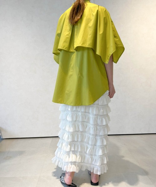 Birthday room（バースデイルーム）の「スモールティアードフリルスカート（スカート・レディース・ブラック/アイボリー・FREE）」の3枚目の写真