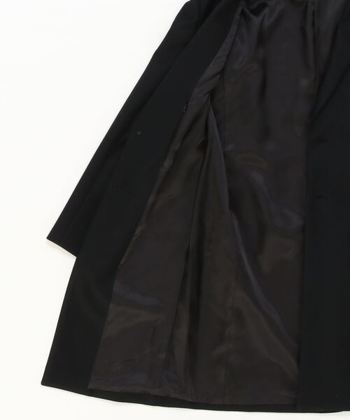 ATTACHMENT（アタッチメント）の「ダブルメルトン シングルブレステッドコート / WO DOUBLE MELTON TAILORED SINGLE BREASTED COAT（チェスターコート・メンズ・グレー系その他/ブラック・1/2/3）」の11枚目の写真