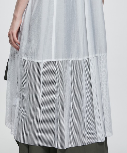 UN3D.アンスリード 近年モデル MESH BLOCK SHEER SH 白 UN3D.アンスリード 近年モデル MESH BLOCK SHEER SH 白