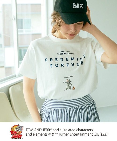 Tom&Jerry(トムアンドジェリー)の「【WEB限定】TOM and JERRY/トムとジェリー Tシャツ(Tシャツ/カットソー・レディース・ホワイト系1/ホワイト系2・FREE)」の4枚目の写真