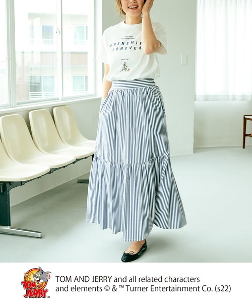 Tom&Jerry(トムアンドジェリー)の「【WEB限定】TOM and JERRY/トムとジェリー Tシャツ(Tシャツ/カットソー・レディース・ホワイト系1/ホワイト系2・FREE)」の3枚目の写真