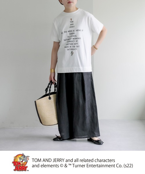 Tom&Jerry(トムアンドジェリー)の「【WEB限定】TOM and JERRY/トムとジェリー Tシャツ(Tシャツ/カットソー・レディース・ホワイト系1/ホワイト系2・FREE)」の9枚目の写真