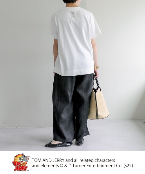 Tom&Jerry(トムアンドジェリー)の「【WEB限定】TOM and JERRY/トムとジェリー Tシャツ(Tシャツ/カットソー・レディース・ホワイト系1/ホワイト系2・FREE)」の12枚目の写真