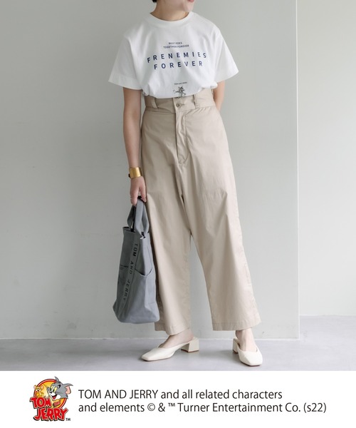 Tom&Jerry(トムアンドジェリー)の「【WEB限定】TOM and JERRY/トムとジェリー Tシャツ(Tシャツ/カットソー・レディース・ホワイト系1/ホワイト系2・FREE)」の5枚目の写真