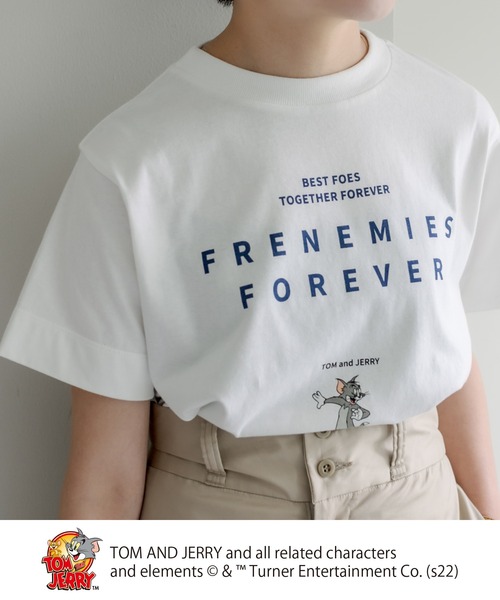 Tom&Jerry(トムアンドジェリー)の「【WEB限定】TOM and JERRY/トムとジェリー Tシャツ(Tシャツ/カットソー・レディース・ホワイト系1/ホワイト系2・FREE)」の6枚目の写真