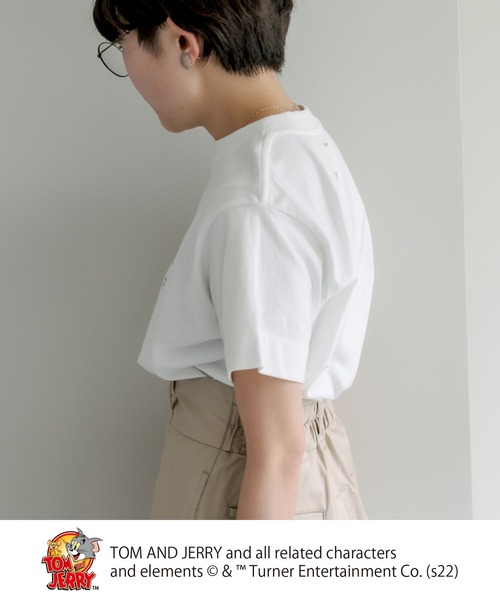 Tom&Jerry(トムアンドジェリー)の「【WEB限定】TOM and JERRY/トムとジェリー Tシャツ(Tシャツ/カットソー・レディース・ホワイト系1/ホワイト系2・FREE)」の8枚目の写真