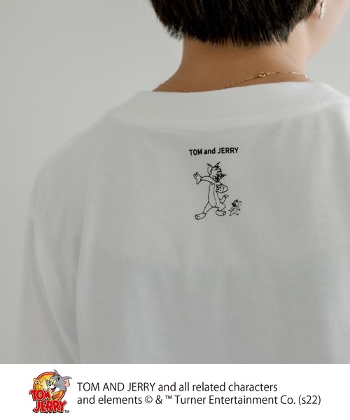 Tom&Jerry(トムアンドジェリー)の「【WEB限定】TOM and JERRY/トムとジェリー Tシャツ(Tシャツ/カットソー・レディース・ホワイト系1/ホワイト系2・FREE)」の13枚目の写真