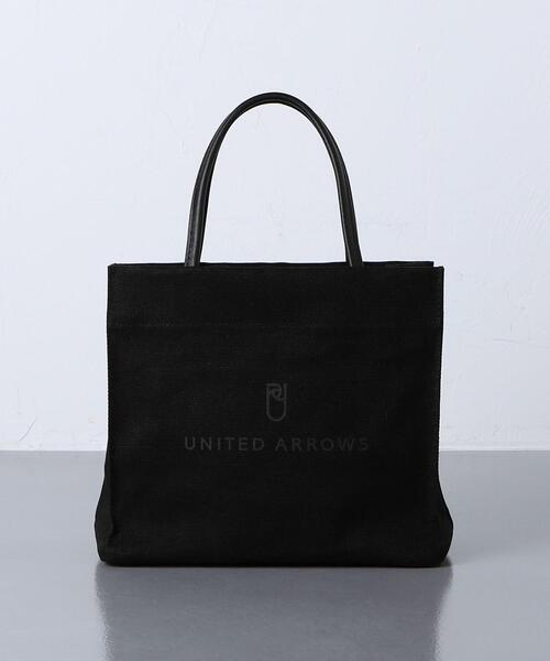 ユナイテッドアローズ/UNITED ARROWS ブラック トートバッグ UNITED ARROWS（ユナイテッドアローズ）の「ロゴ トートバッグ S