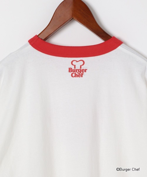 niko and...(ニコアンド)の「【BURGER CHEF(バーガーシェフ)コラボ別注リンガーTシャツ(Tシャツ/カットソー・レディース・オフホワイト・FREE)」の3枚目の写真