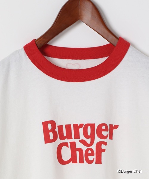 niko and...(ニコアンド)の「【BURGER CHEF(バーガーシェフ)コラボ別注リンガーTシャツ(Tシャツ/カットソー・レディース・オフホワイト・FREE)」の4枚目の写真