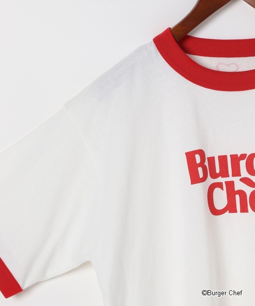 niko and...(ニコアンド)の「【BURGER CHEF(バーガーシェフ)コラボ別注リンガーTシャツ(Tシャツ/カットソー・レディース・オフホワイト・FREE)」の5枚目の写真