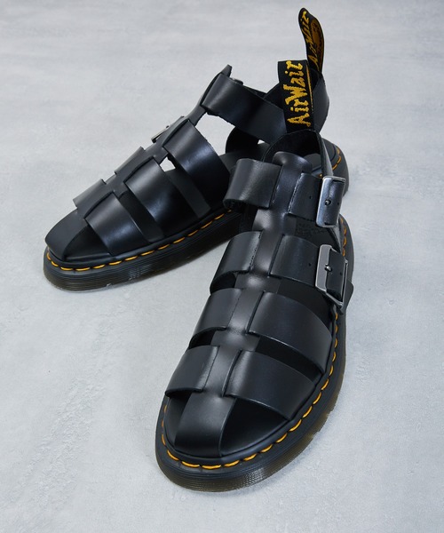 And A（アンドエー）の「Dr.Martens ドクターマーチン / Garin ガリン フィッシャーマン レザーストラップグルカサンダル / 30766001（サンダル・レディース・ブラック・24cm/23cm）」の3枚目の写真