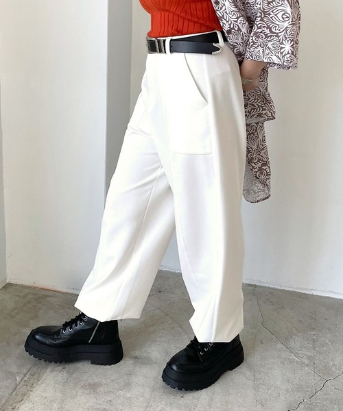 PAGEBOY（ページボーイ）の「スエットワークパンツ（スウェットパンツ・レディース・ブラック/グレー/オフホワイト・FREE）」の6枚目の写真