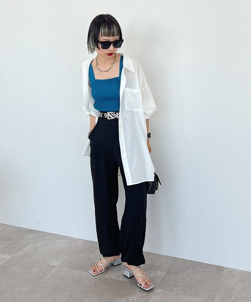 PAGEBOY（ページボーイ）の「スエットワークパンツ（スウェットパンツ・レディース・ブラック/グレー/オフホワイト・FREE）」の12枚目の写真