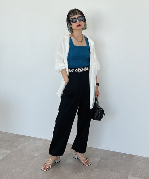 PAGEBOY（ページボーイ）の「スエットワークパンツ（スウェットパンツ・レディース・ブラック/グレー/オフホワイト・FREE）」の4枚目の写真