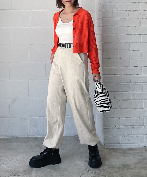 PAGEBOY（ページボーイ）の「スエットワークパンツ（スウェットパンツ・レディース・ブラック/グレー/オフホワイト・FREE）」の18枚目の写真