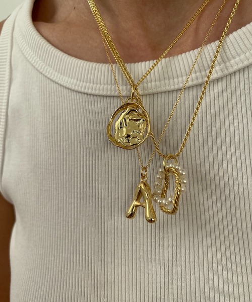 新品　BONVO ボンボ　DIA ARC NECKLACE ネックレス　ゴールド 新品 BONVO ボンボ DIA ARC NECKLACE ネックレス ゴールド