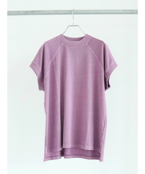 Green Parks(グリーンパークス)の「ピグメントフレンチスリーブプルオーバー(Tシャツ/カットソー・レディース・ピンク/ダークグレー/ブルー・FREE)」の3枚目の写真
