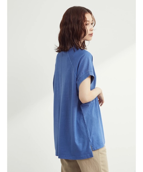 Green Parks(グリーンパークス)の「ピグメントフレンチスリーブプルオーバー(Tシャツ/カットソー・レディース・ピンク/ダークグレー/ブルー・FREE)」の9枚目の写真