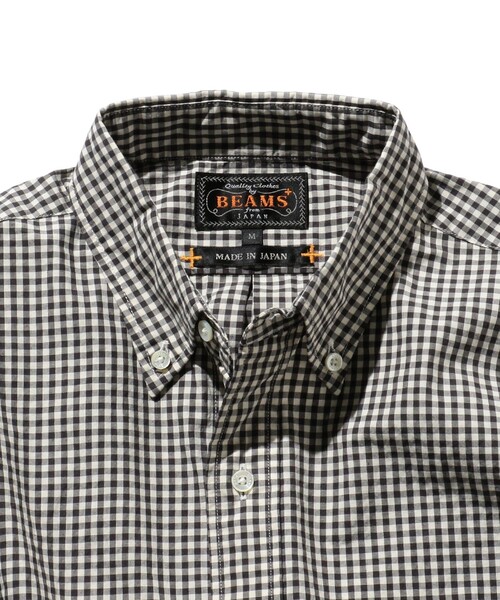 BEAMS PLUS（ビームスプラス）の「BEAMS PLUS / スヴィンコットン ブロード ギンガムチェック ボタンダウンシャツ クラシックフィット（シャツ/ブラウス・メンズ・サックスブルー/ブラック・S/L/XL/M）」の12枚目の写真