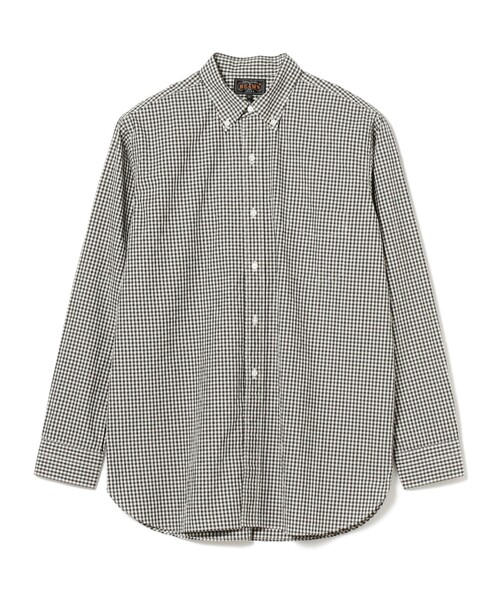 BEAMS PLUS（ビームスプラス）の「BEAMS PLUS / スヴィンコットン ブロード ギンガムチェック ボタンダウンシャツ クラシックフィット（シャツ/ブラウス・メンズ・サックスブルー/ブラック・S/L/XL/M）」の13枚目の写真
