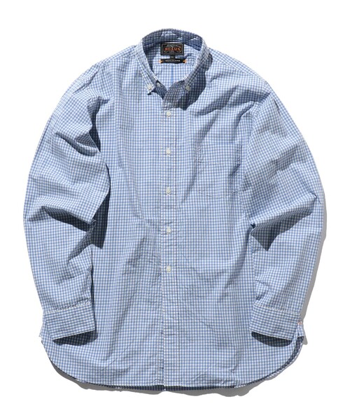 BEAMS PLUS（ビームスプラス）の「BEAMS PLUS / スヴィンコットン ブロード ギンガムチェック ボタンダウンシャツ クラシックフィット（シャツ/ブラウス・メンズ・サックスブルー/ブラック・S/L/XL/M）」の19枚目の写真
